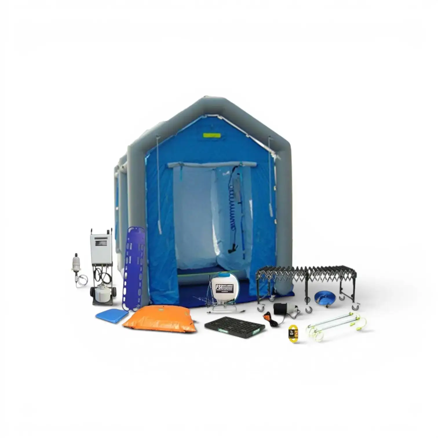 DAT2525S-SYS-LED – MASS CASUALTY DECON SHOWER SYSTEM PACKAGE – SINGLE LINE