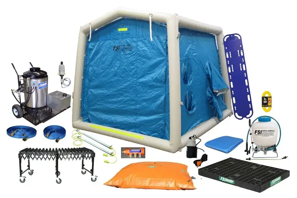 DAT3030S-SYS – MASS CASUALTY DECON SHOWER SYSTEM PACKAGE – 2 LINE