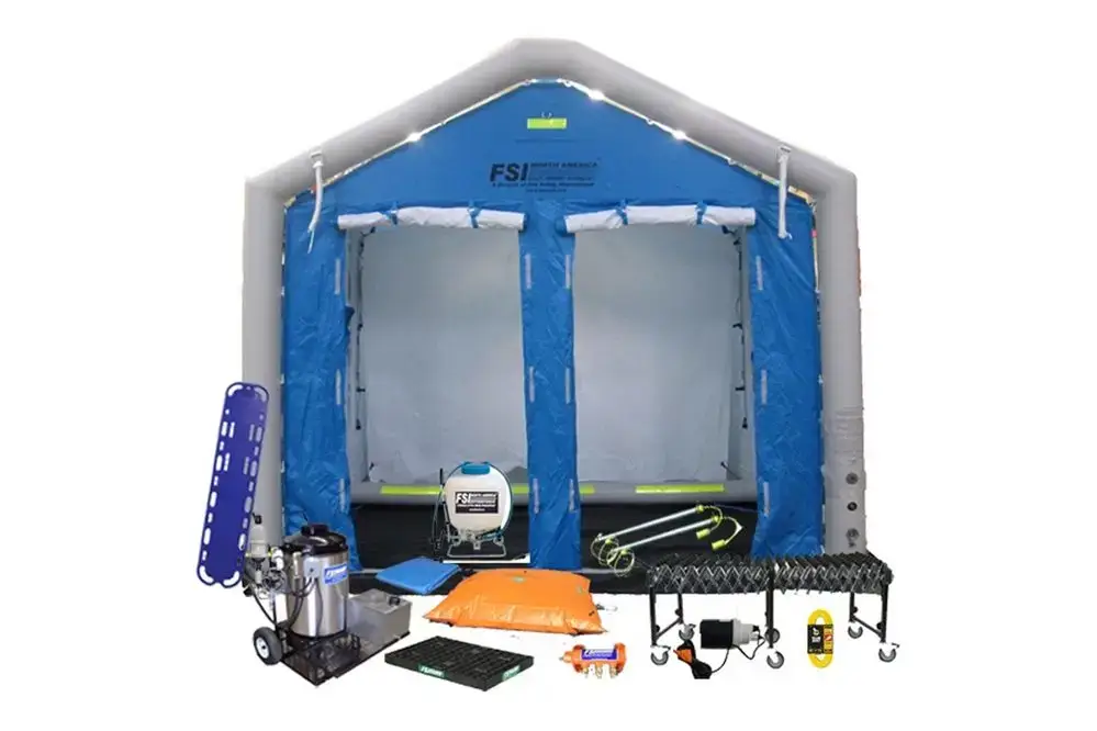 DAT3535S-SYS – MASS CASUALTY DECON SHOWER SYSTEM PACKAGE – 2 LINE, 3 OR 4 STAGE