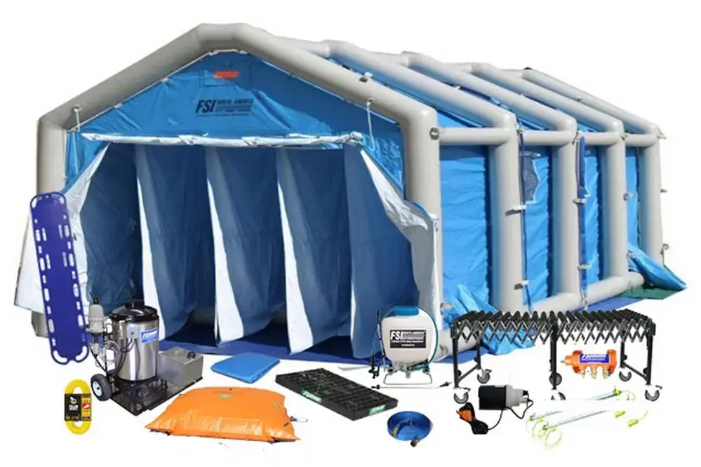 DAT4099S-SYS – MASS CASUALTY DECON SHOWER SYSTEM PACKAGE – 5 LINE, 3 OR 4 STAGE