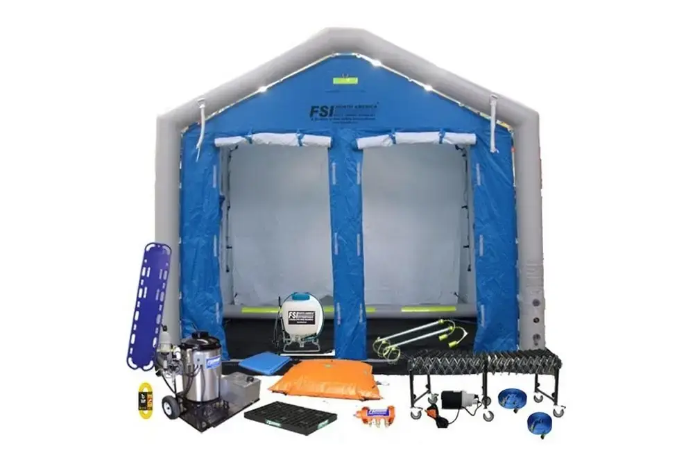 DAT6000S-SYS – RAPID DEPLOY DECON SHOWER SYSTEM PACKAGE – 2 LINE, 4 STAGE