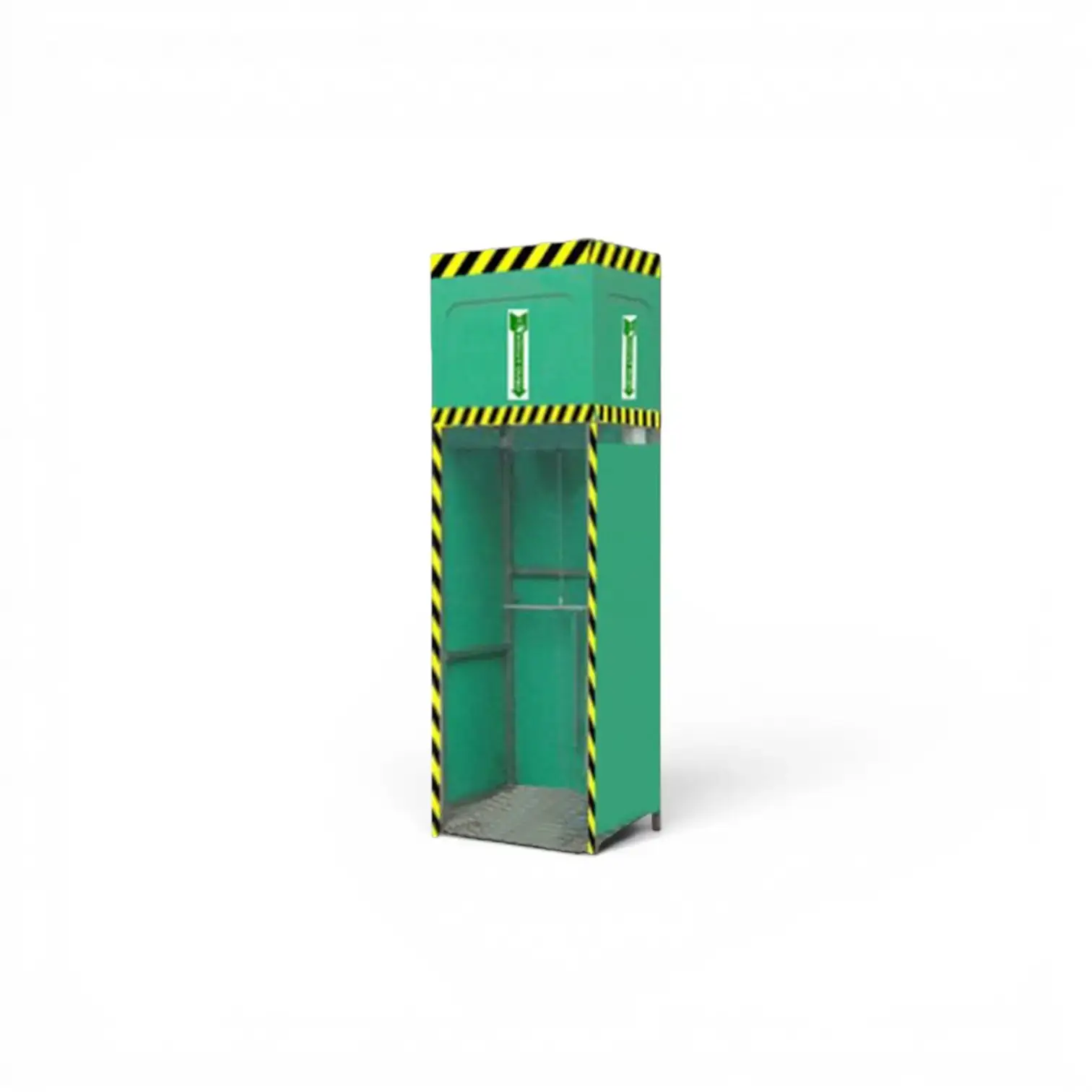 F- RTS101 – SAFETY TANK SHOWER SYSTEM – GALVANIZED / PAINTED STEEL – 1000 LITER