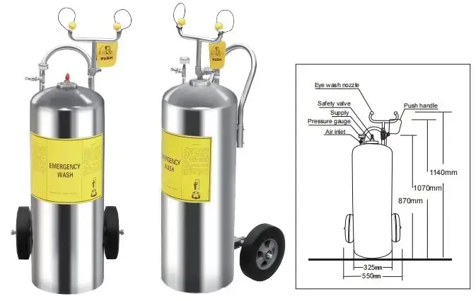 F-SL-570 PORTABLE EYE WASH UNIT